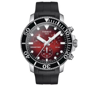 Tissot Seastar 1000 Chronograph - Red Face - NWT